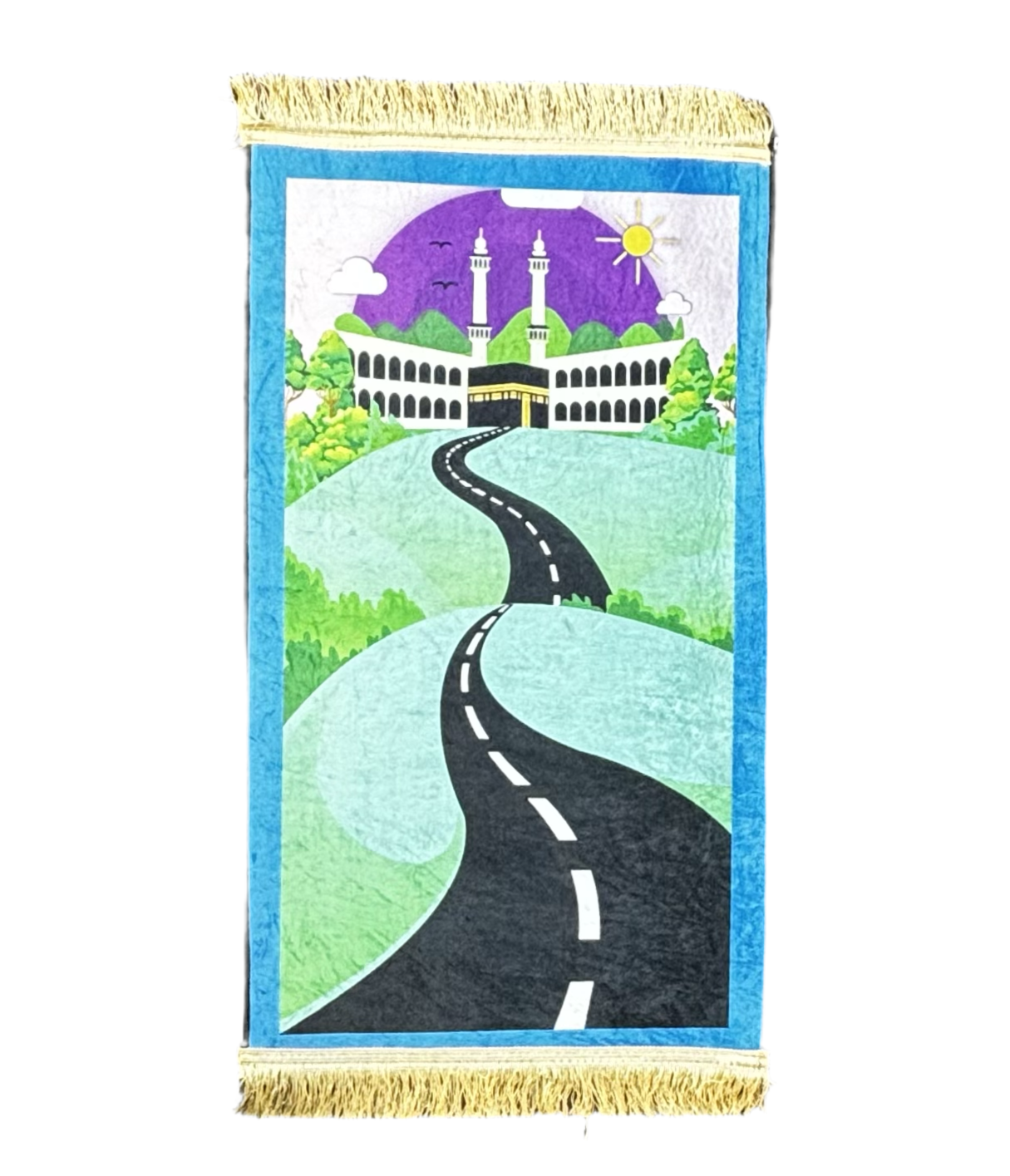 Road to MAKKAH Blue 50 x 110cm