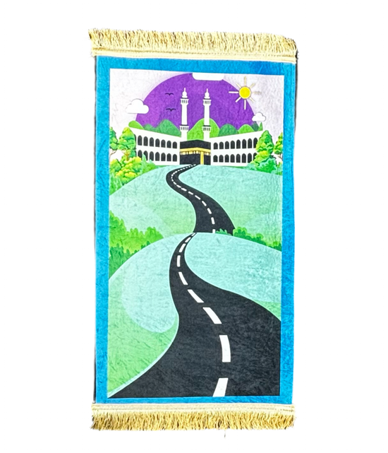 Road to MAKKAH Blue 50 x 110cm