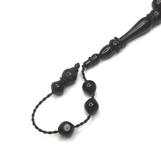 Natural EBONY wood Tasbih - (99 Beads)