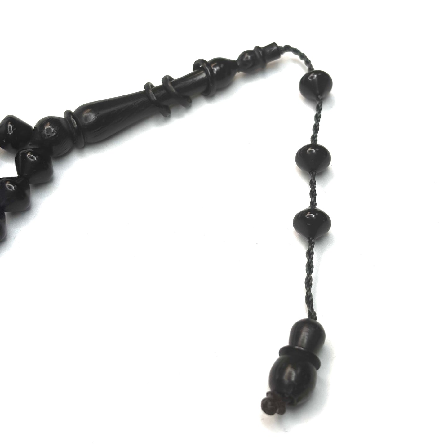 Natural EBONY wood Tasbih - (99 Beads)