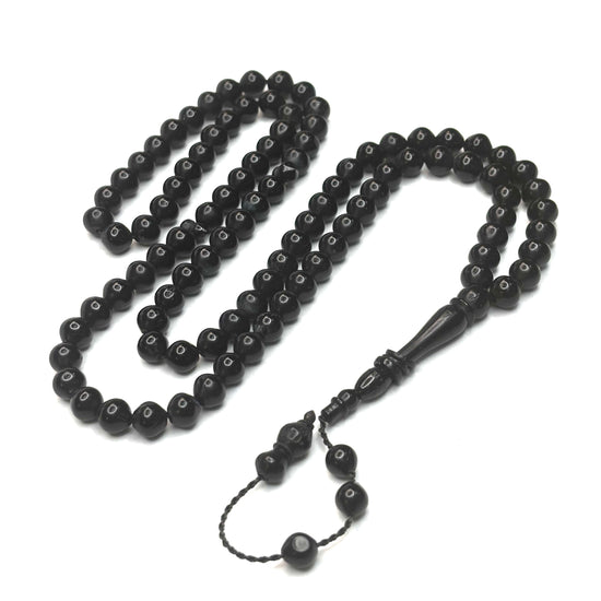 Natural EBONY wood Tasbih - (99 Beads)