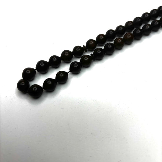 Natural EBONY wood Tasbih - (33 Beads)