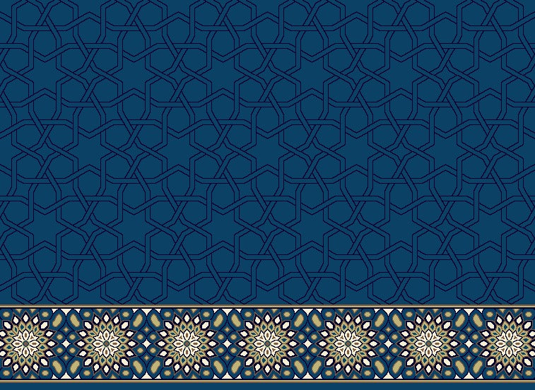 BLUE 24 Family Prayer Mat 2,50m x 1.25m (BL24)